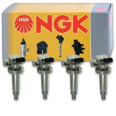 Bobina de encendido NGK de 4 piezas para Toyota Matrix 2003-2008 1,8 L L4 - bujía zb Foto 1 de 4