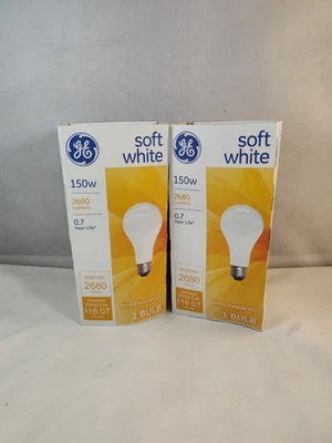 Pack De 2 Bombillas De Uso General GE Blanco Suave 150W A21 Foto 1 de 4