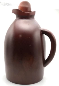 Manzoni Pietro Vietri Wood Carafe Pitcher Jug Cork Stopper Italy Thermos MCM - Picture 1 of 5