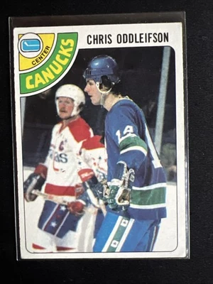 1978 Topps #183 Chris Oddleifson Vancouver Canucks NHL Ice Hockey Trading Card - Image 1 of 4