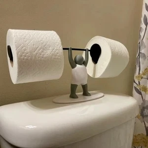 3D Printed Tissue Storage Rack Both Ends Bathroom Decor Gym Themed Decor - Picture 1 of 7