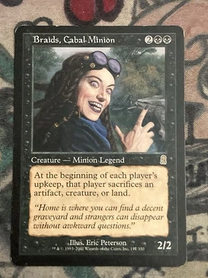 MTG Braids, Cabal Minion Odyssey (117/352) Regular Rare Magic the Gathering - Image 1 of 2