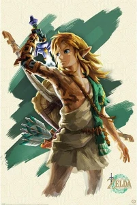 Zelda Tears of the Kingdom Link Unleashed 24x36 Poster Official Licensed NEW - Picture 1 of 2