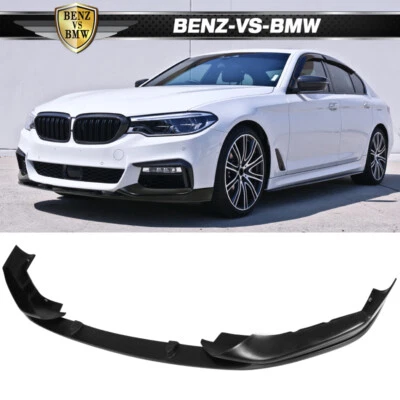 Fits 17-20 BMW G30 5 Series M Sport MP Style Front Bumper Lip PU - Polyurethane - Image 1 of 4
