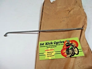 NOS TRIUMPH T140 TR7 STAINLESS STEEL SPOKE 1975 AND UP BONNEVILLE TIGER 37-7031 - Picture 1 of 2