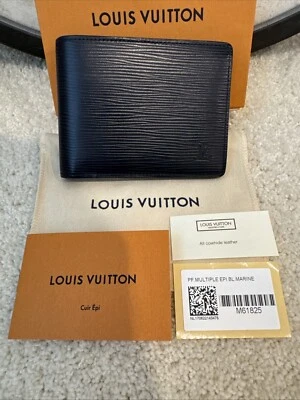 Louis Vuitton Multiple Wallet Epi Leather BL. Marine (Dark Navy) - Image 1 of 4