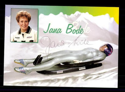 Jana Bode Autogrammkarte Original Signiert Rodeln + A 152574 - Bild 1 von 2