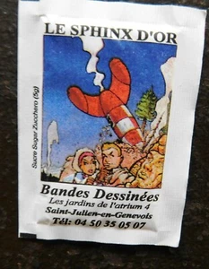 MEYNET. sachet de sucre pour les 10 ans de la librairie LE SPHINX D'OR. - Imagen 1 de 2