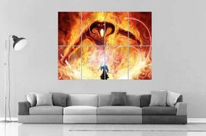 Balrog Gandalf Battle Lord Of The Rings Warlords Rings Poster Format A0 - Picture 1 of 1