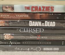 Lot of 7 Halloween DVDs Horror/Thriller Movie Night Bundle - Horror/Action 