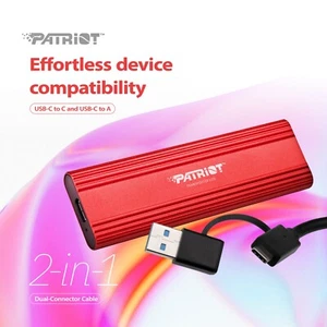 Patriot TLite 1TB External Portable SSD USB 3.2 Type-C OTG Mobile/PC/Laptop/MAC - Afbeelding 1 van 8