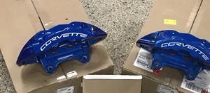 New GM Brembo Chevy Corvette ZR1 Blue Rear Calipers + Pin Kit 2009-13 - Bild 1 von 2