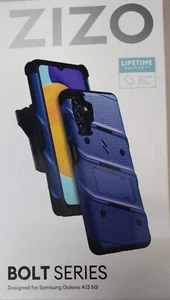 ZIZO BOLT BUNDLE GALAXY A13 5G CASE WITH TEMPERED GLASS-BLUE - Picture 1 of 2