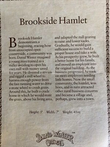 David winter cottages Brookside hamlet certificate of authenticity - Picture 1 of 2