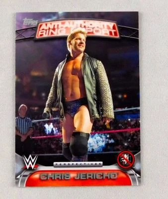 Chris Jericho WWE Wrestling Trading Card WWF Topps Raw Authority Series 17AA - Image 1 of 2
