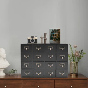 16 Drawers Apothecary Cabinet Apothecary Chests and Cabinets Herb Storage Box - Picture 1 of 18