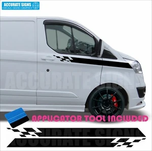 Rayas laterales para Ford Transit pegatinas personalizadas calcomanías gráficos de vinilo - Imagen 1 de 3
