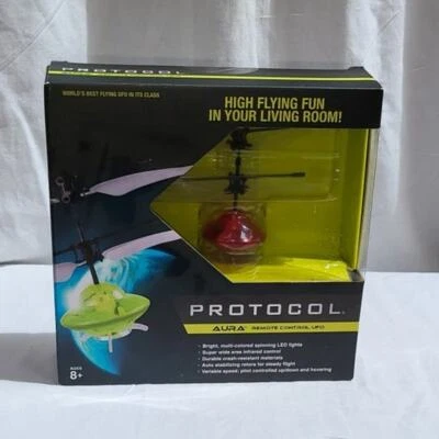 Protocol Aura X Red Remote Control RC UFO w/ MultiColor Lights Auto Stabilizers - Image 1 of 4