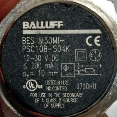Balluff BES M30MI-PSC10B-S04K Inductive Proximity Sensor - Image 1 of 3