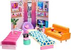 Muñeca Barbie Grande Ciudad Sueños Dormitorio Habitación Set de Juego Muebles &