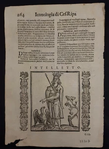 Iconologia Ripa 1630: INTELLETTO - Bild 1 von 1