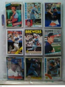 TED SIMMONS 9 CT LOT OF BASEBALL CARDS CARDINALS BREWERS HOF 2020 - Picture 1 of 1