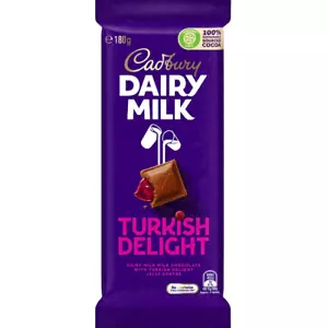 Cadbury Dairy Milk Turkish Delight Chocolate Block (AUS) 180g 5pack - Picture 1 of 2