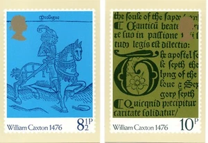 1976 Sg 1014/7 500 aniversario de impresión británica tarjetas PHQ - Juego de 4 como nuevo - Imagen 1 de 2