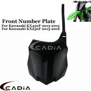 Front Number Plate Guard For Kawasaki KX450F KX250F 2013-16 Motocross Supermoto - Picture 1 of 6