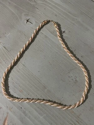 Collana intrecciata Perline bianco White Pearl 925 SILVER SURGICAL - Immagine 1 di 4