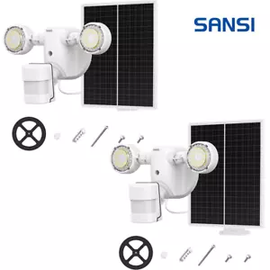 2 Pack Motion Sensor Solar Lights LED Outdoor IP65 Waterproof Security Lamp - Picture 1 of 8