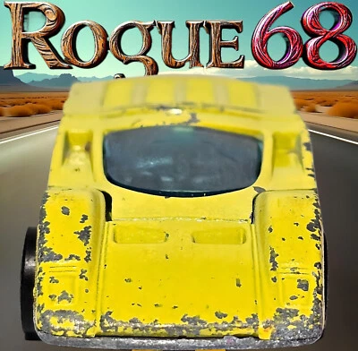 Vintage Hot Wheels Redlines Ferrari 512S, VHTF Yellow, 1973 Shell Promo, HK - Image 1 of 4