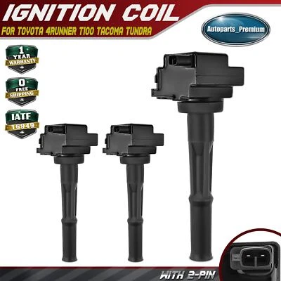 3x Bobina de encendido para Toyota Tacoma 1995-2004 Tundra 2000-2004 4Runner T100 3,4 L Foto 1 de 4