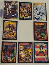1993 DC MILESTONE CARD LOT #5, 15, 24, 43, 50, 55, 57. 86