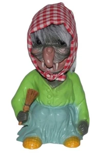 Souvenir Wackel Figur Hexe groß H 22 cm Wackelfigur Original mit Wackelkopf - Bild 1 von 4