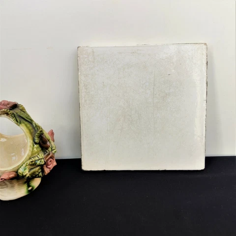 1940s Vintage 6 x 6 White Colored Vintage Architecture Tile Furniture Tile CT123 Cover