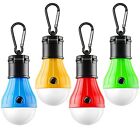 FLY2SKY Zeltlampe 4er-Packungen Tragbare LED Zelt Lichter Clip Haken Hurrikan Auftauchen...