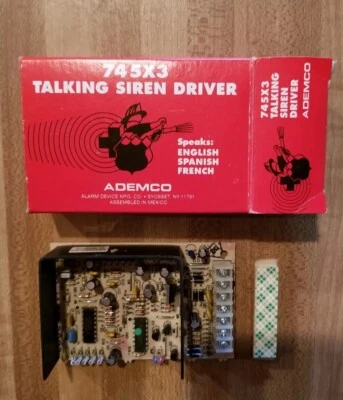 NEW ADEMCO TALKING SIREN DRIVER 745X3 - Image 1 of 4