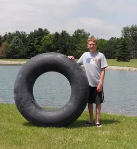 One New Large 55" Rubber Swim Tube Lake 13.6-26 TR-218 Valve FREE Shipping - Picture 1 of 3