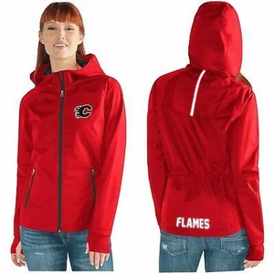 NHL Calgary Flames Womens Hockey Team Light Weight Full Zip Jacket - Picture 1 of 6
