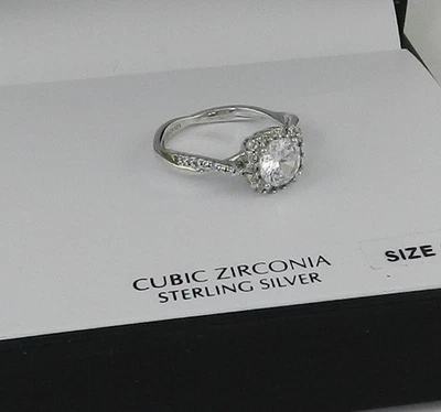 Anillo Giani Bernini Circonita Cúbica Halo Banda Gianada en Plata de Ley, 7 Foto 1 de 3