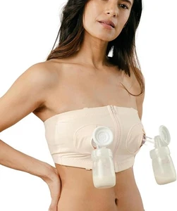 Bustier de bombeo manos libres para mujer MEDELA, chai, pequeño - Imagen 1 de 5
