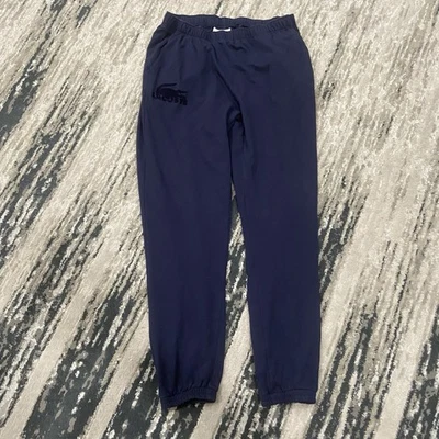 Pantalones de chándal de salón de lana de algodón para hombre Lacoste, azul marino talla mediana Foto 1 de 4