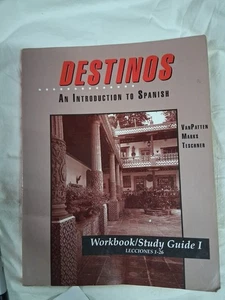 Destinos Workbook / Study Guide Vol. 1 Lecciones 1-26  McDougal Littel   1046 - Picture 1 of 3