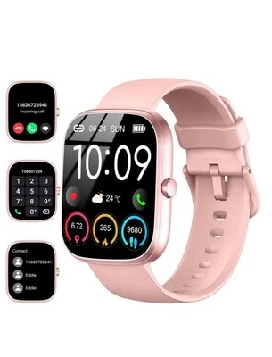Smartwatch UAUE Rosa Para Hombre Mujer ( Responder/Hacer Llamada) 2025 HD 1.91” - Image 1 of 4