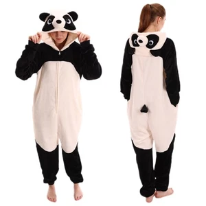 COSUSKET Unisex Erwachsene Panda Body Flanell Pyjama Kigurumi Halloween Kostüm - Bild 1 von 8