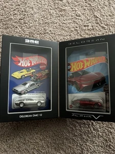 Mattel Creations Hot Wheels RLC DeLorean DMC-12 & Alpha5 Collector Set - Picture 1 of 3