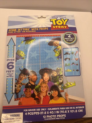 Disney Pixar Toy Story 4 Birthday Pary Scene Setter with Props Q3 - Image 1 of 4