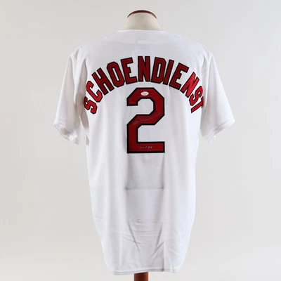 Red Schoendienst Signed Jersey Cardinals "HOF 89" - COA JSA - Image 1 of 4