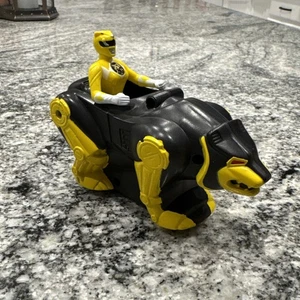 McDonalds Mighty Morphin Power Ranger Happy Meal Spielzeug gelber Bär Ninjazord - Bild 1 von 6